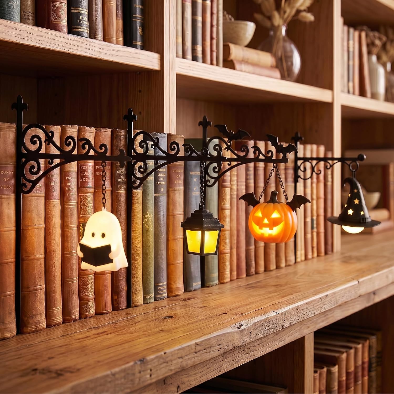 Home Decor Lamp - Library Lantern-Decorative Bookshelf Lighting Reading Nook