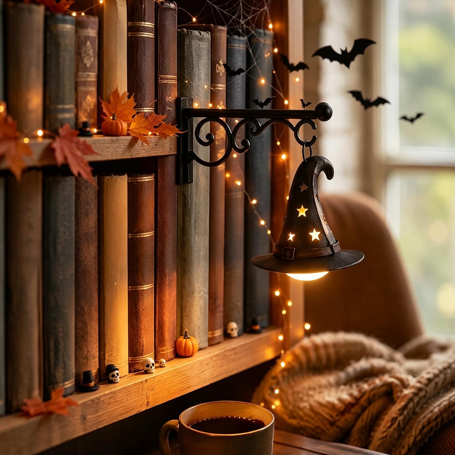 Home Decor Lamp - Bookshelf Lamp Library Lantern Light Library