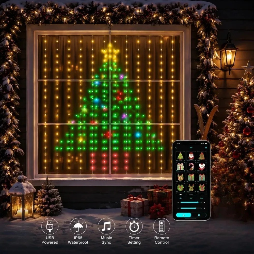 Home Decor Free App - LED Pixel Curtain Lights Bluetooth APP