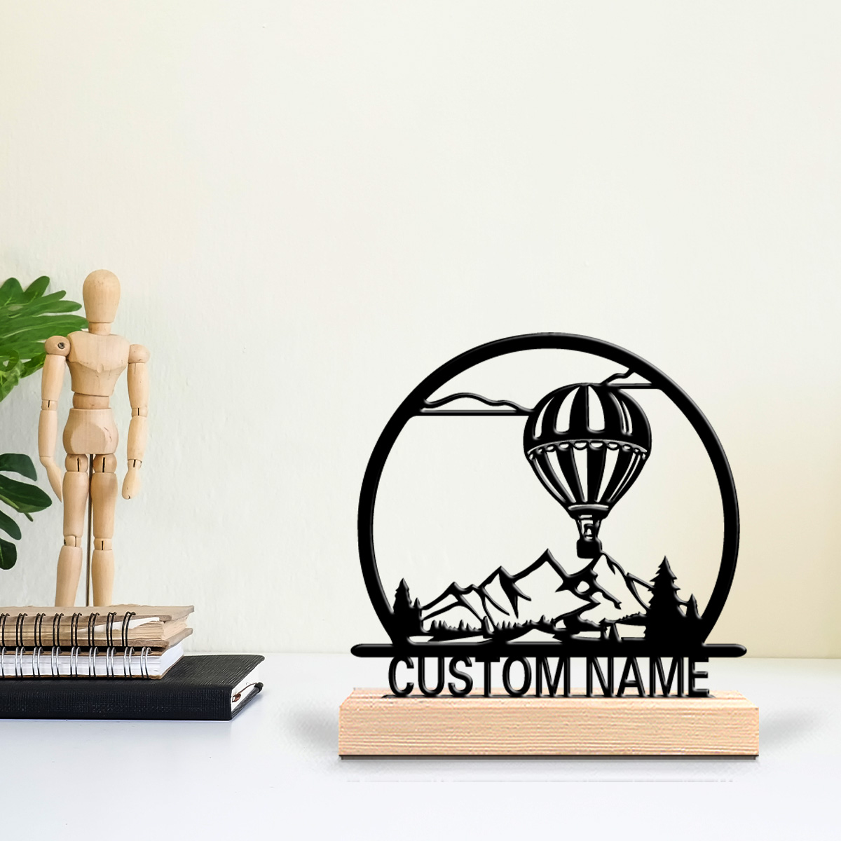 Home Decor Names - 1pc Hot air balloon Customized Name