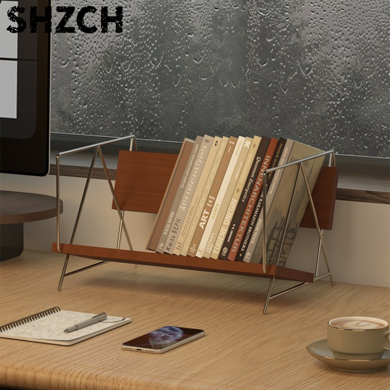 Aesthetic Bookend - Modern Minimalist Desktop Bookshelf, Thickened Bookend