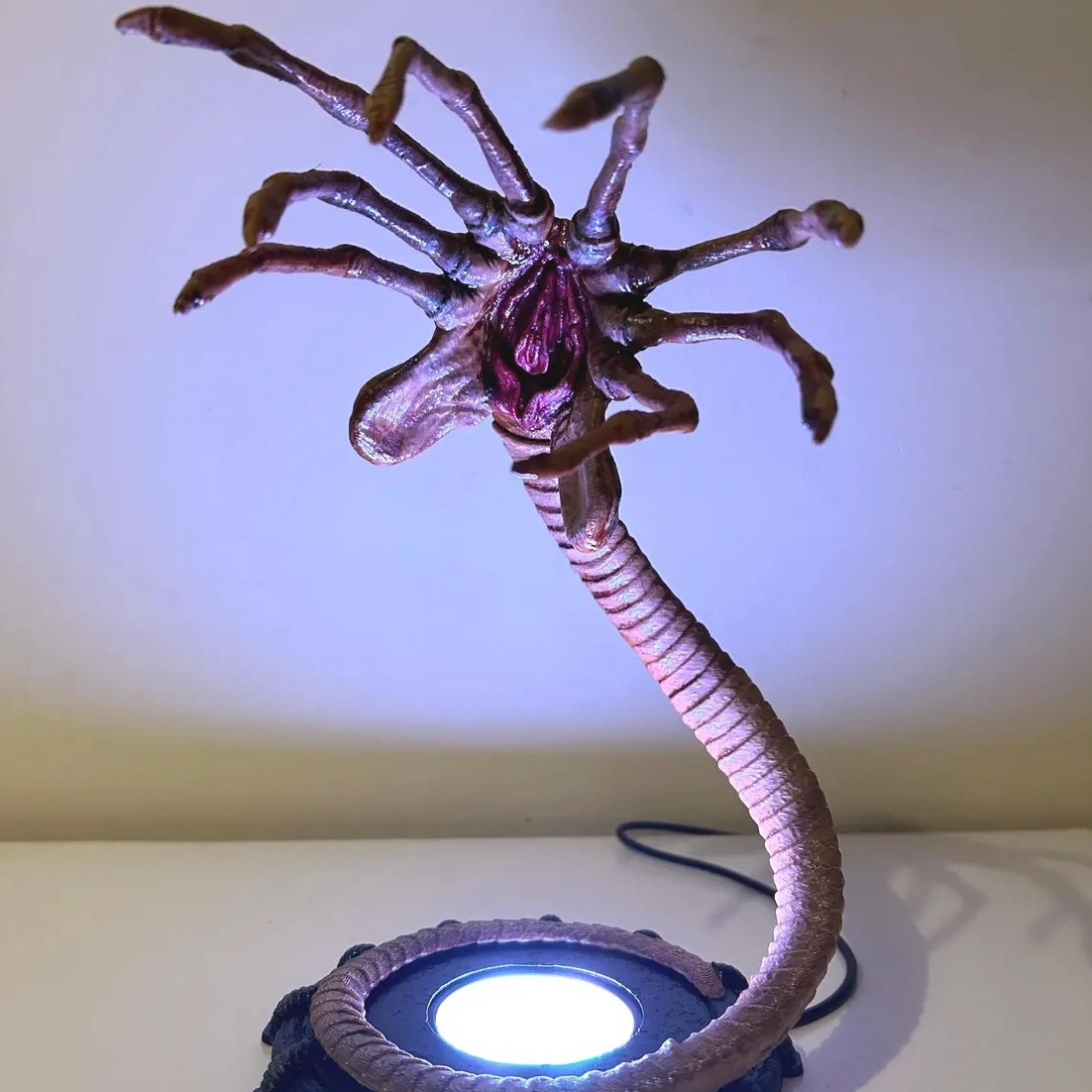 Home Decor Lamp - Alien Facehugger Lamp Nightlight, Flashing Halloween