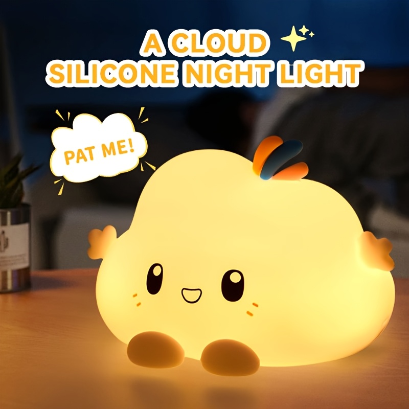Home Decor Lamp - Cloud Night Light,Touch-Control Dimming, Charging &