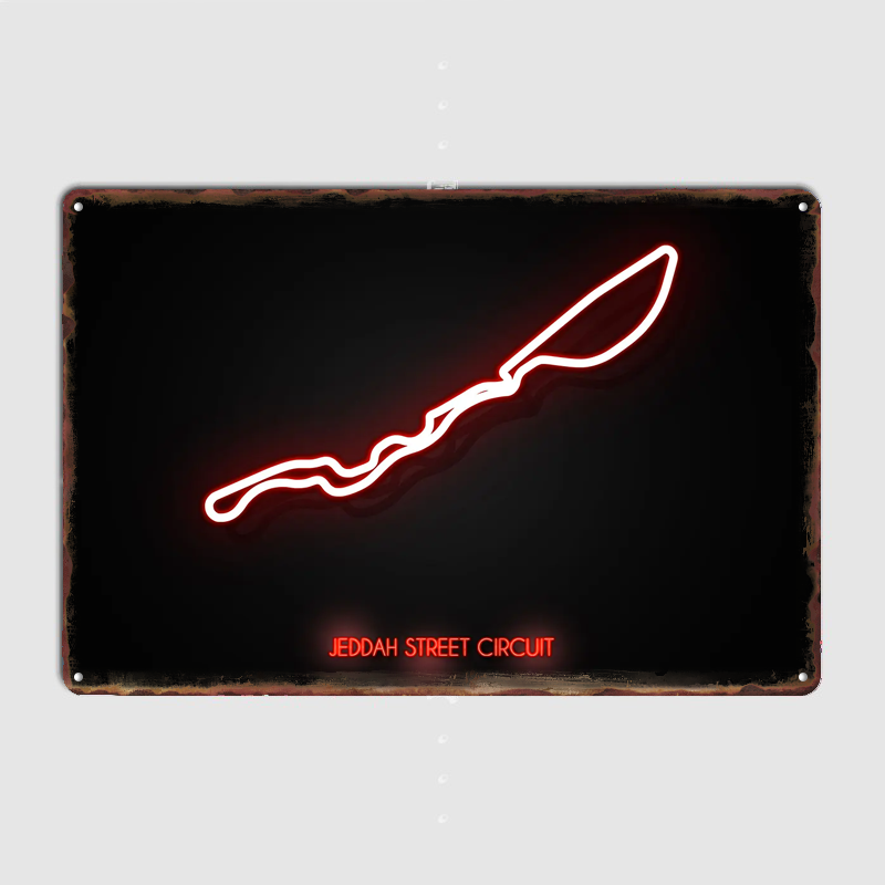 Jeddah Street Circuit Poster M - Home Decor Jeddah ulasan dan harga