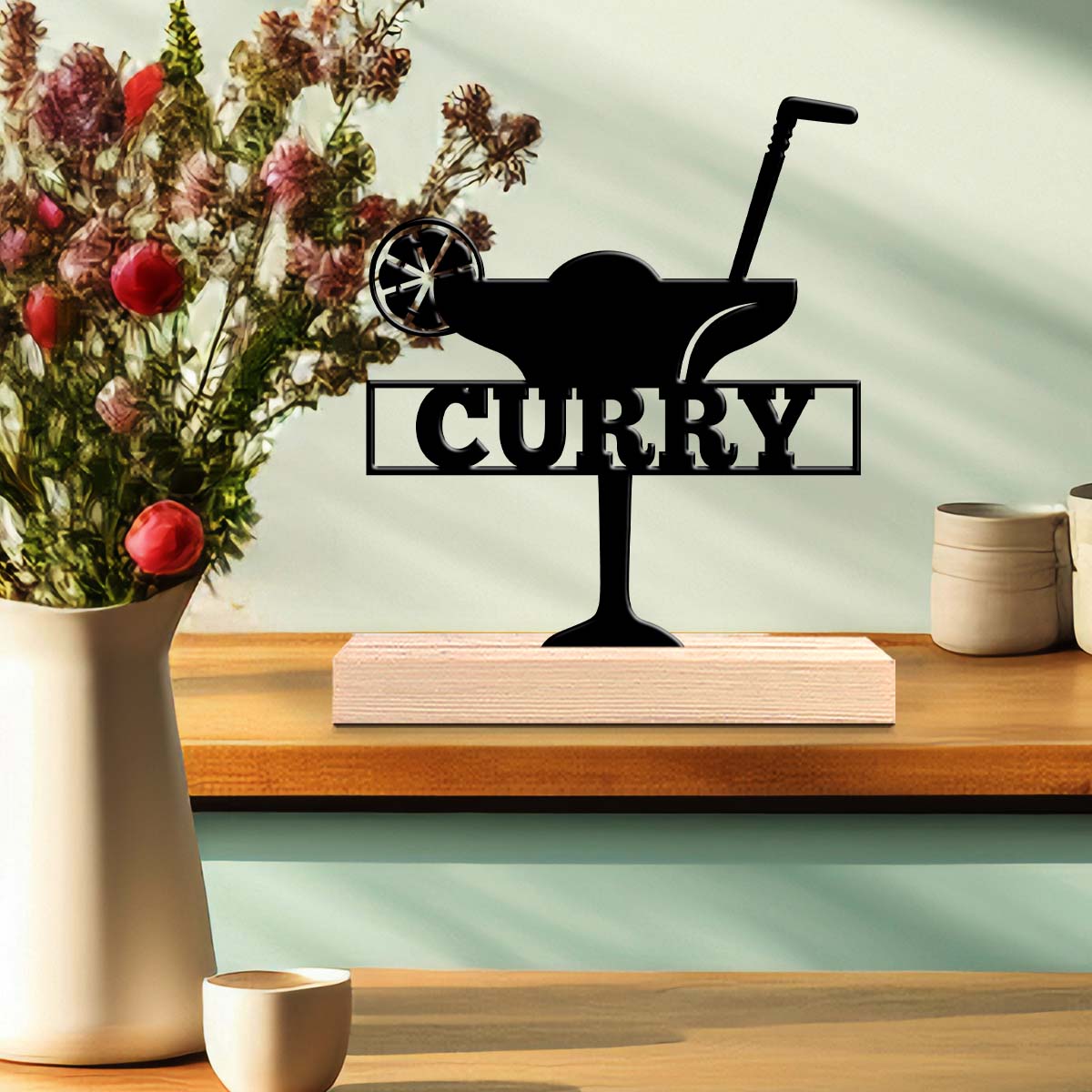 1pc Personalized Iron Desktop  - Home Decor Names ulasan dan harga