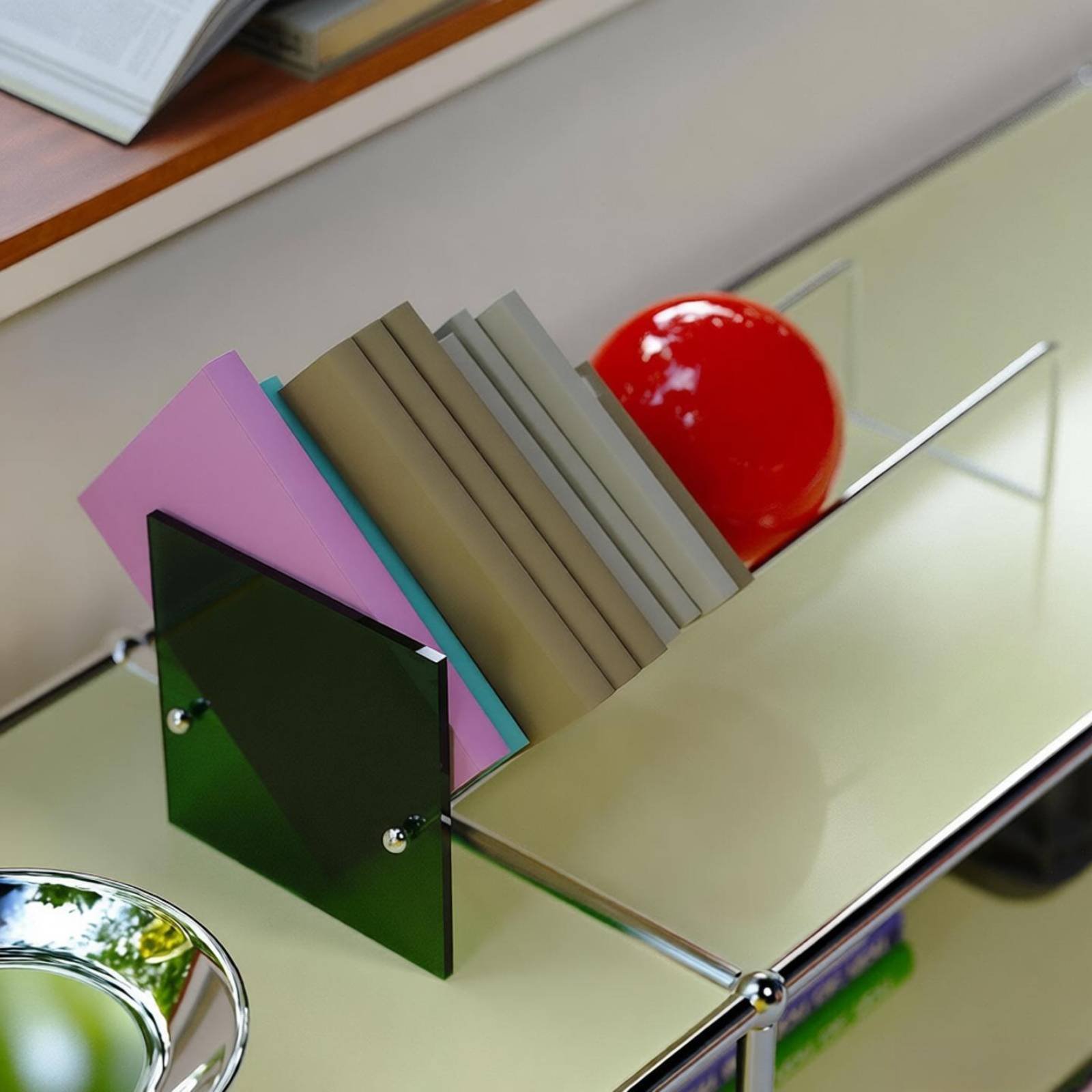 Acrylic Book Stopper Stainless - Aesthetic Bookend ulasan dan harga