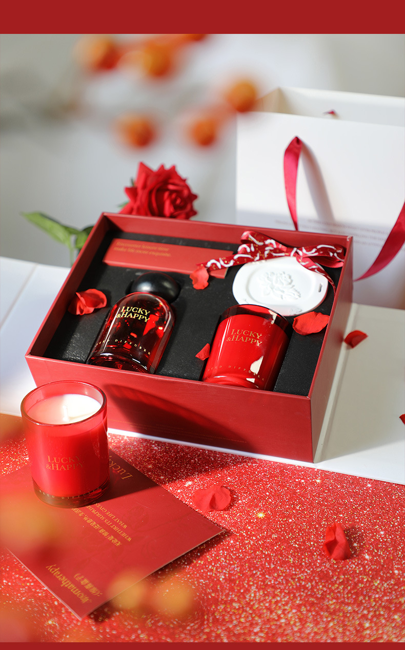 Scented candle gift box, house - Scented Candle Set ulasan dan harga