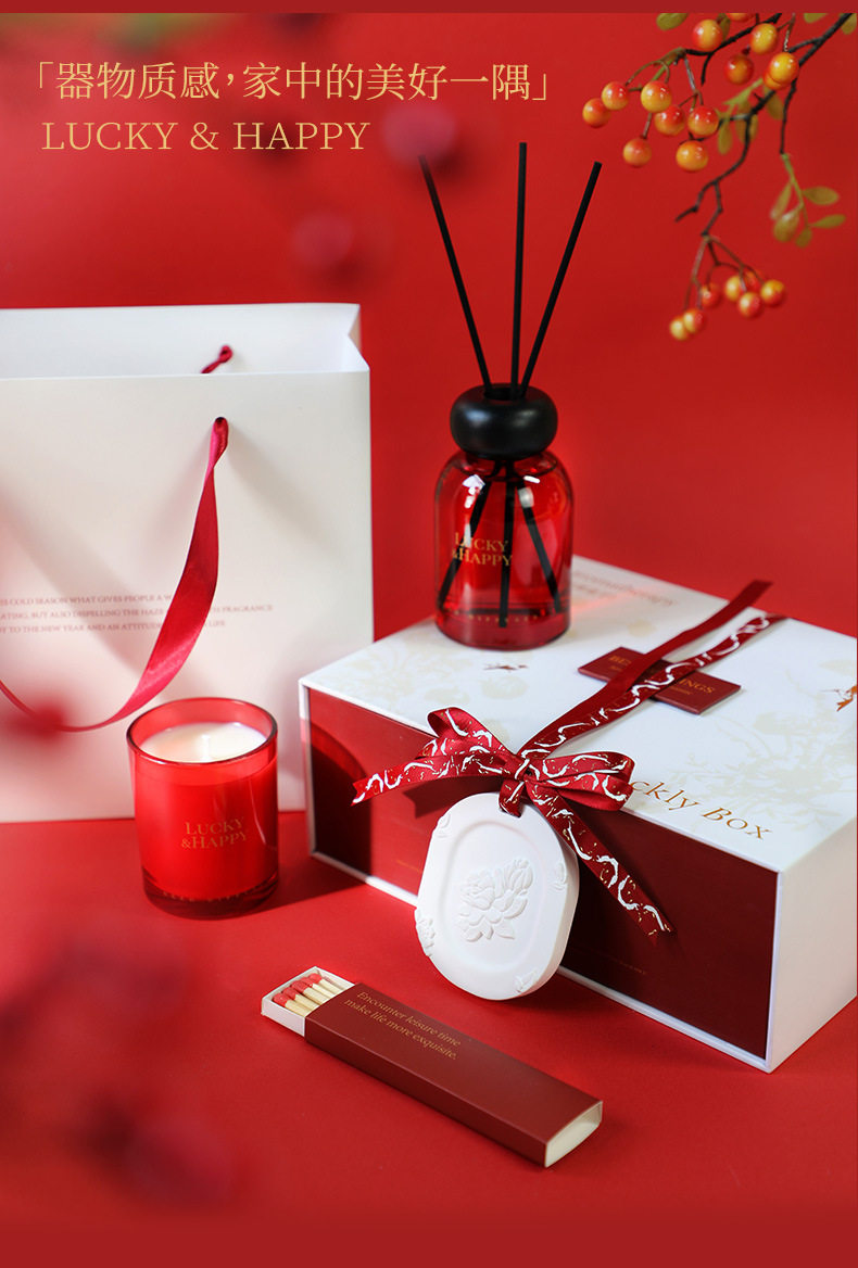 Scented candle gift box, house - Scented Candle Set ulasan dan harga