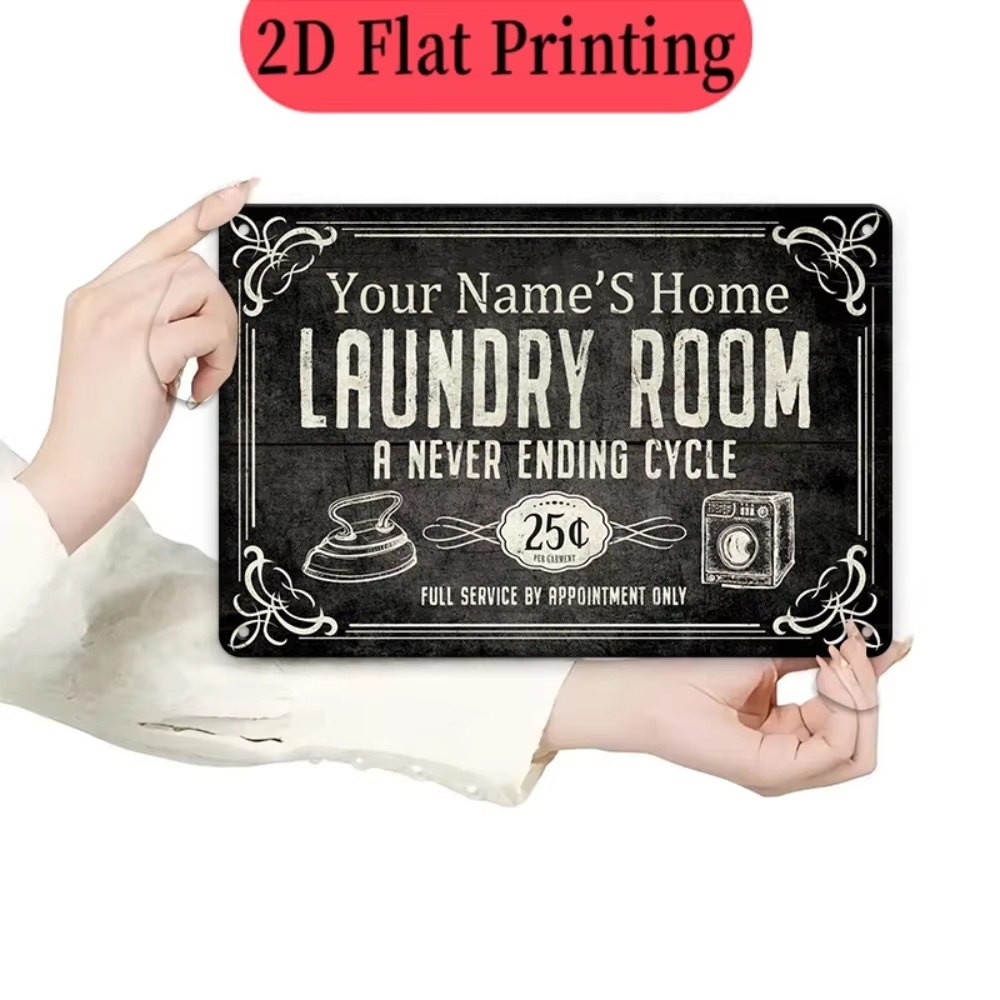 Custom Name Laundry Sign, Endl - Home Decor Names ulasan dan harga