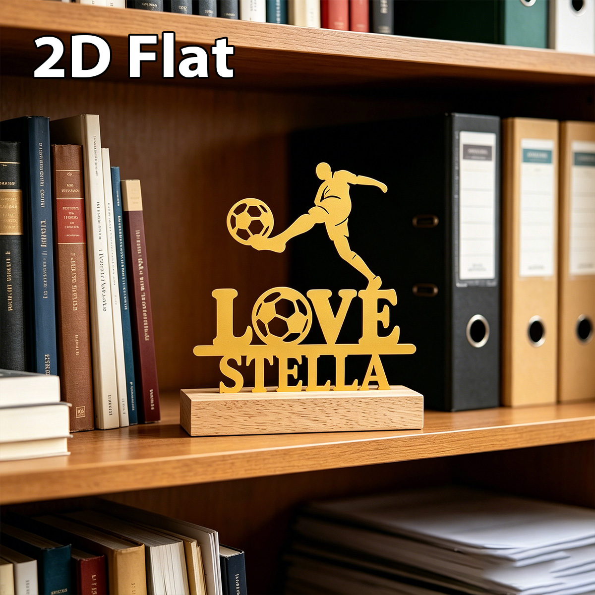 1Pc Custom Name love football  - Home Decor Names ulasan dan harga