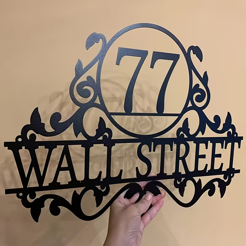Custom Metal House Number & St - Home Decor Names ulasan dan harga