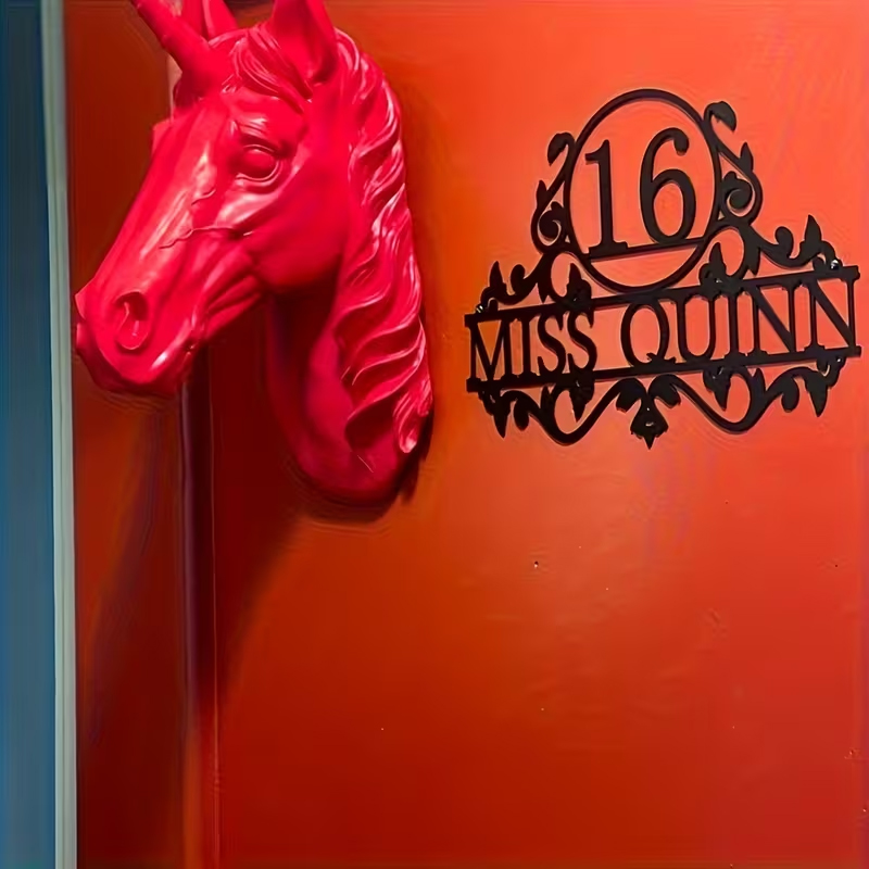 Custom Metal House Number & St - Home Decor Names ulasan dan harga