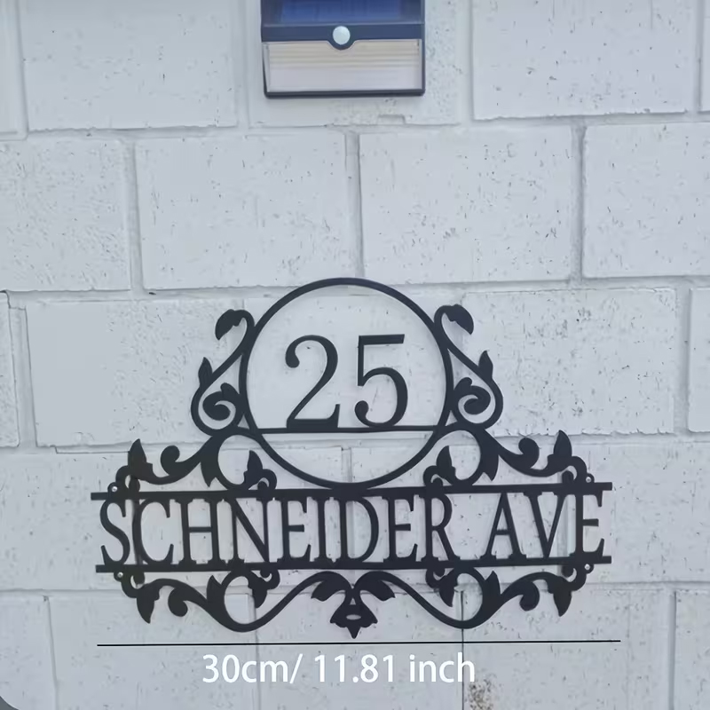 Custom Metal House Number & St - Home Decor Names ulasan dan harga