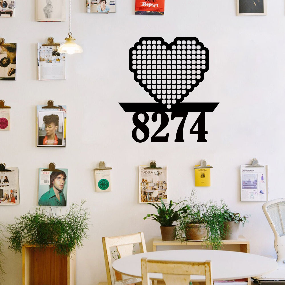 1PC Cool Love Customizable Nam - Home Decor Sticker ulasan dan harga