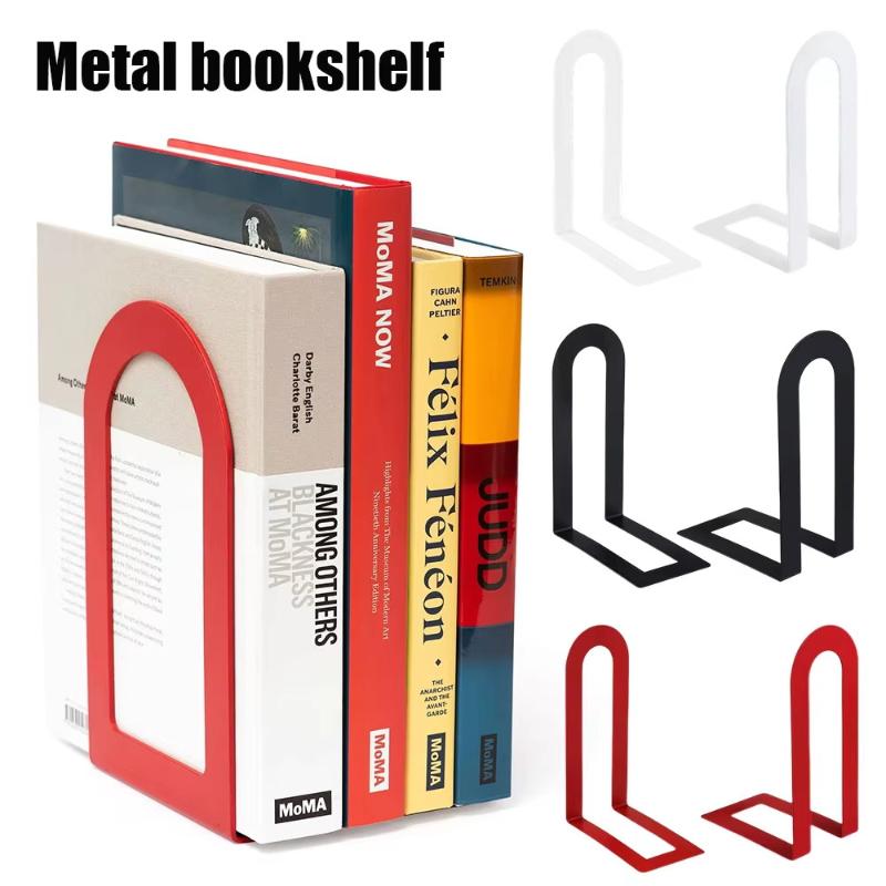 1 Pair L-shaped Iron Bookends  - Aesthetic Bookend ulasan dan harga