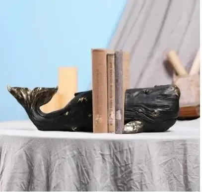 Gold Plated Whale Bookends Lib - Aesthetic Bookend ulasan dan harga