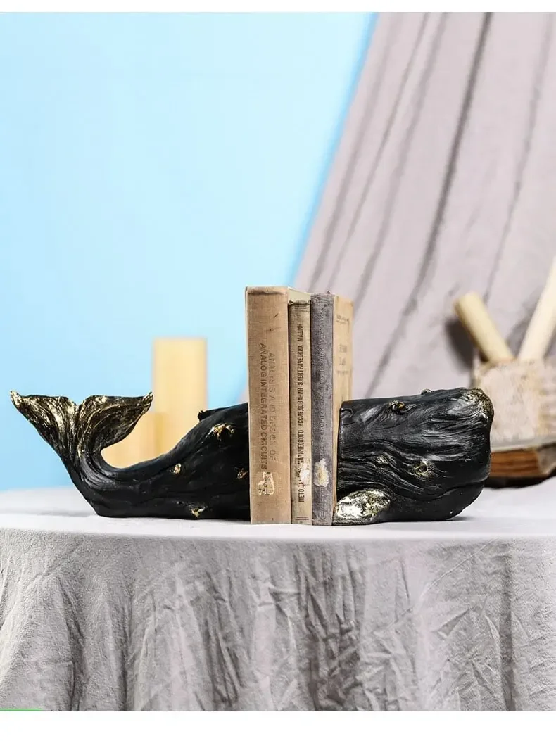 Gold Plated Whale Bookends Lib - Aesthetic Bookend ulasan dan harga