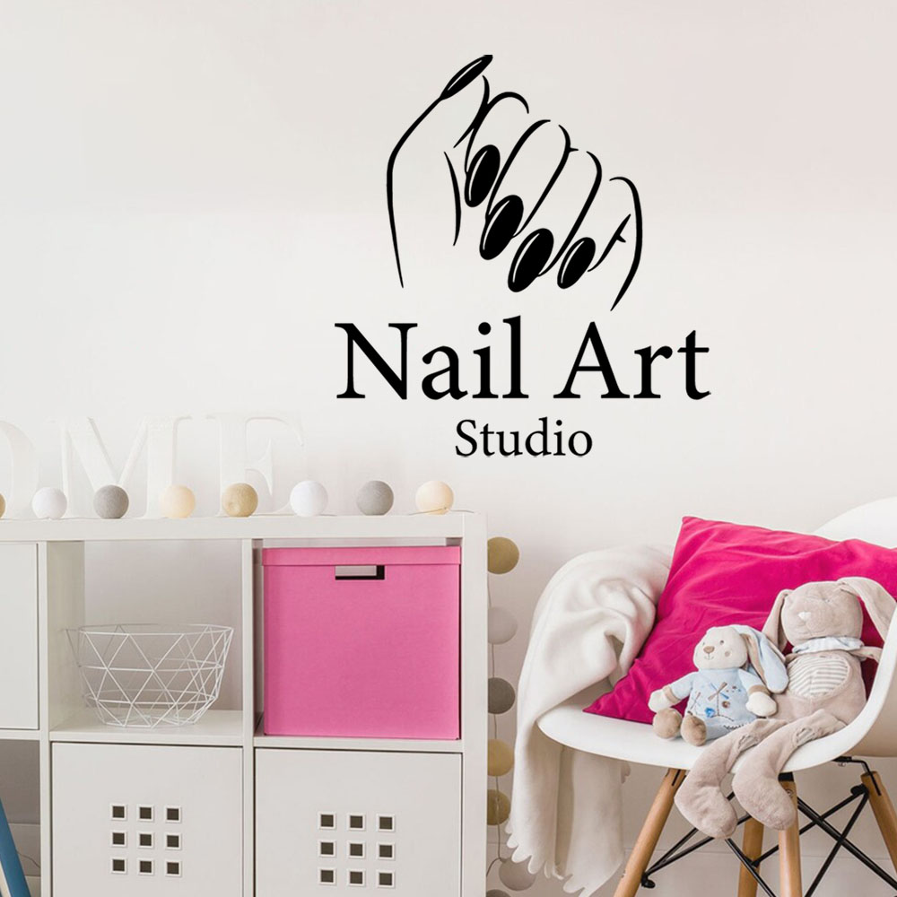 1PC Colorful Manicure Customiz - Home Decor Sticker ulasan dan harga
