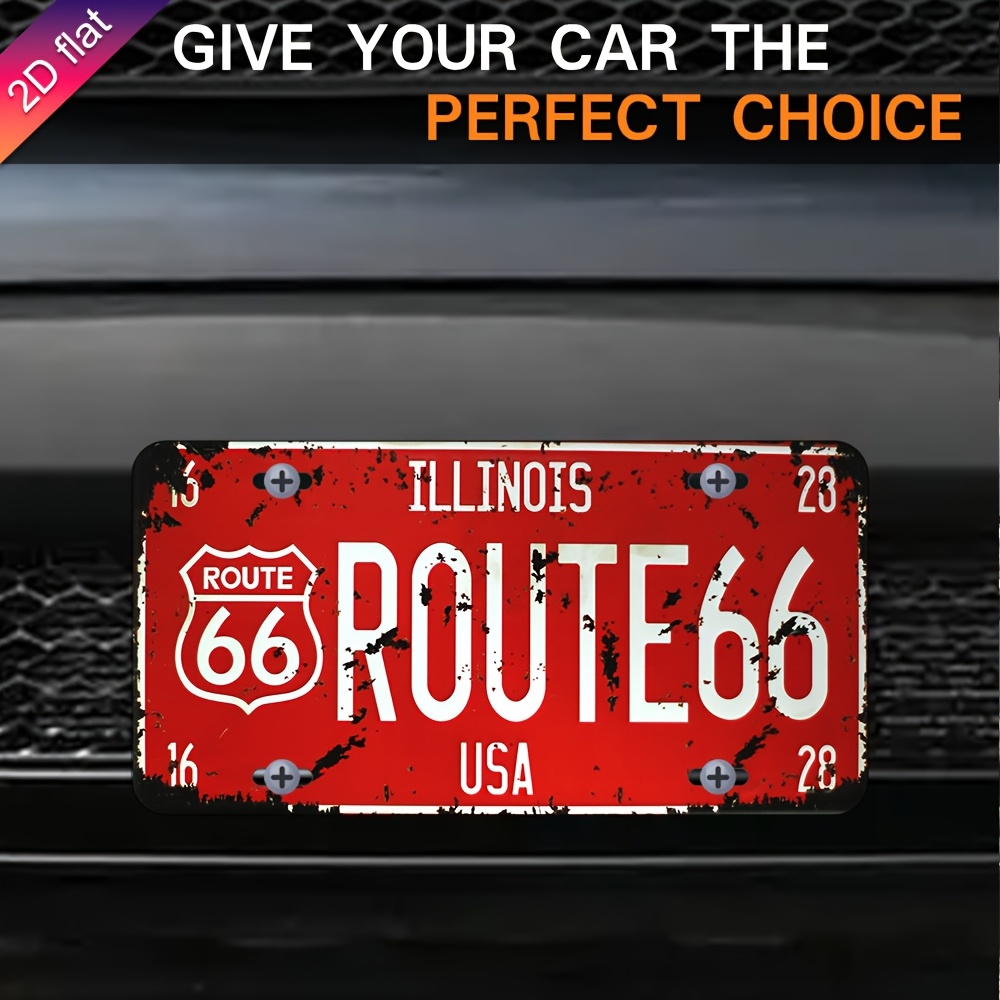 Illinois Route 66 USA Vintage  - Home Decor Usa ulasan dan harga