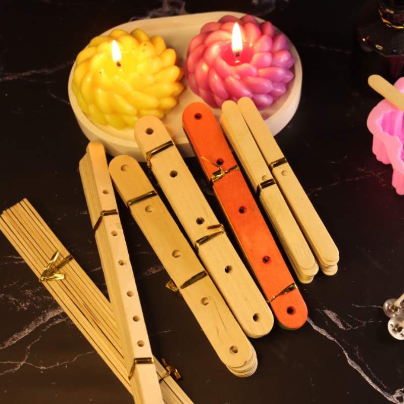 20pcs Wooden Candle Wick Holde - Scented Candle Set ulasan dan harga
