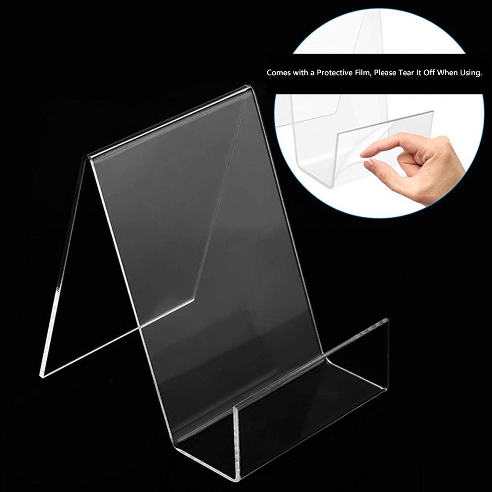 Minimalist Acrylic Book Holder - Aesthetic Bookend ulasan dan harga