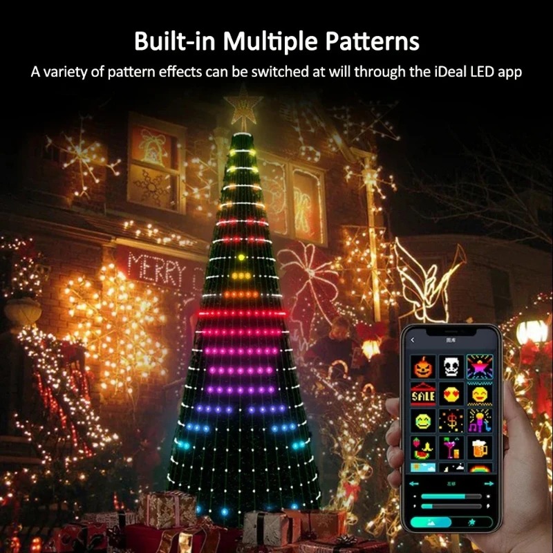Christmas Star Tree Lights RGB - Home Decor Free App ulasan dan harga