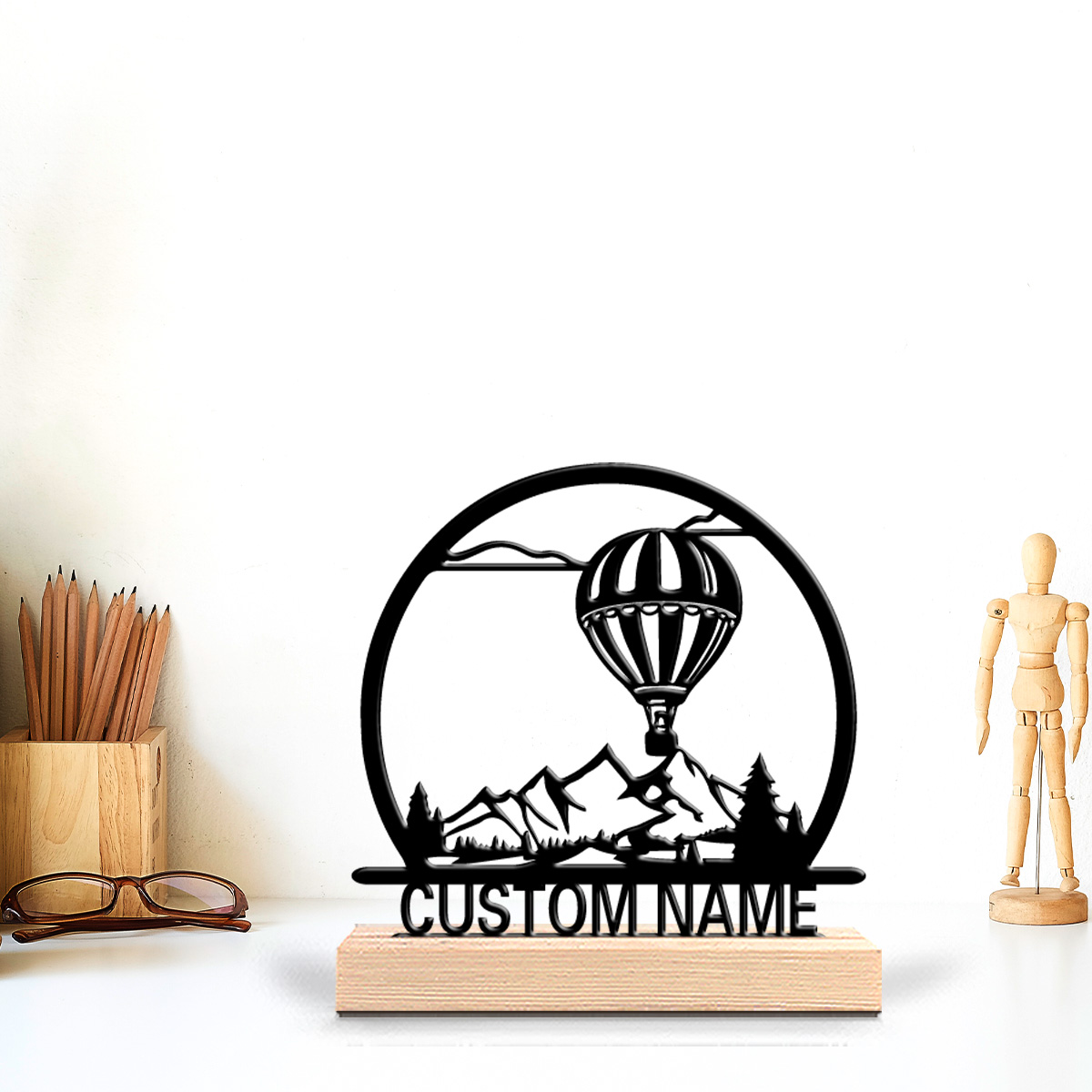 1pc Hot air balloon Customized - Home Decor Names ulasan dan harga