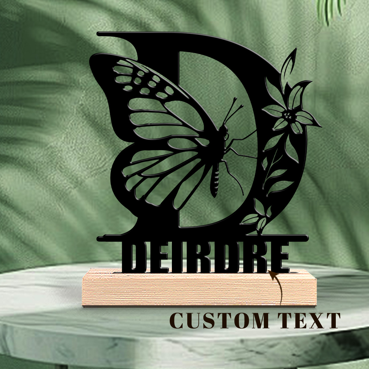 1pc Customizable Metal Desktop - Home Decor Names ulasan dan harga