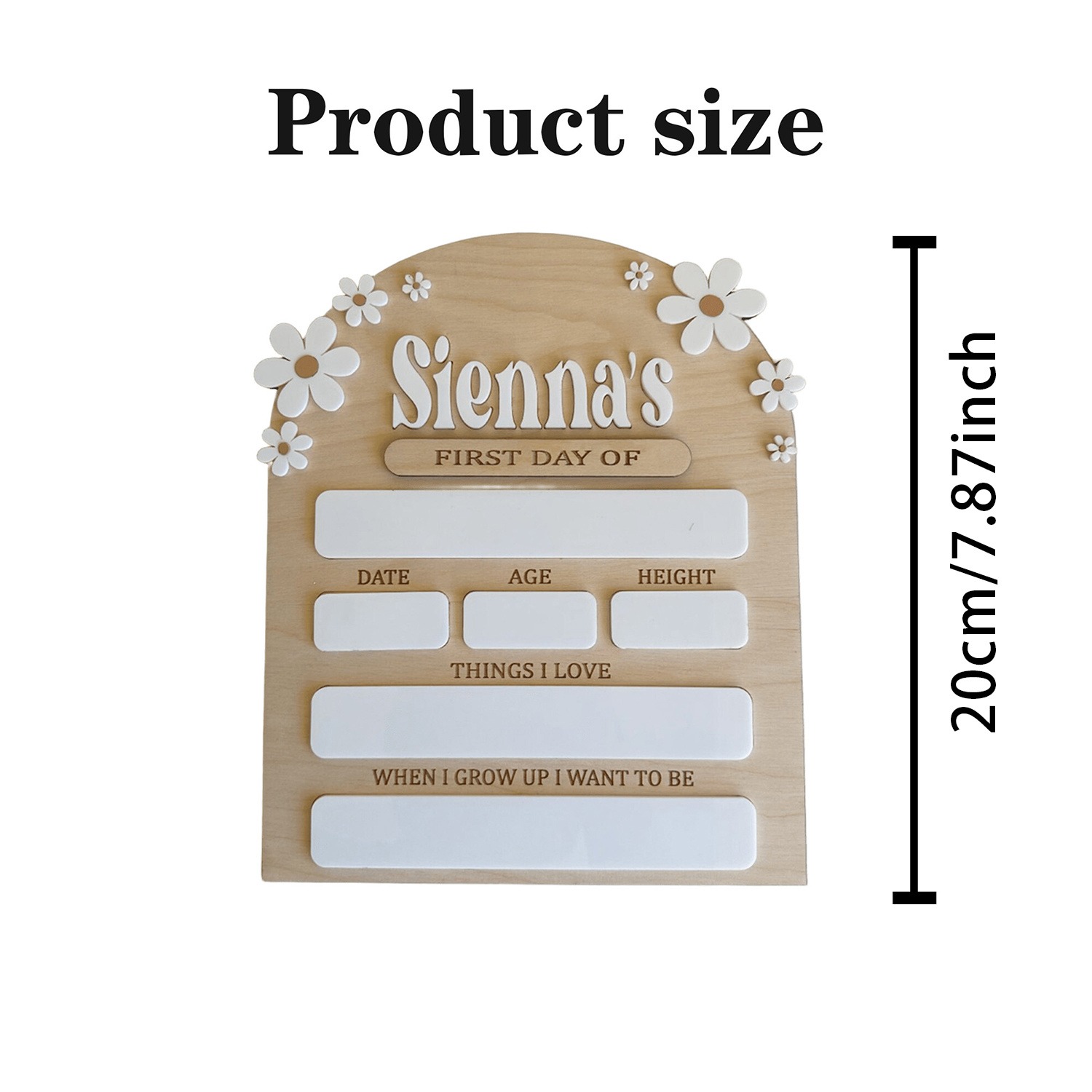 1Pc Cutom Name First School Da - Home Decor Names ulasan dan harga