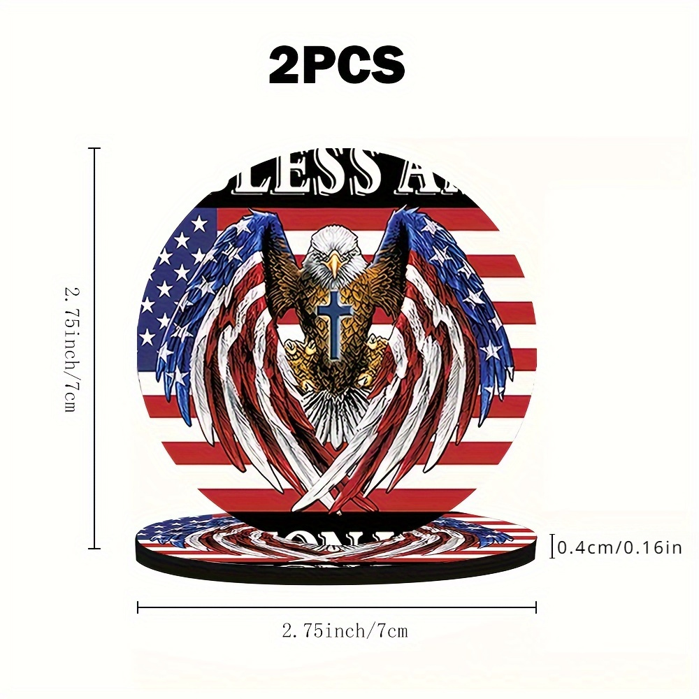 2-Pack USA Flag & Patriotic Bi - Home Decor Usa ulasan dan harga