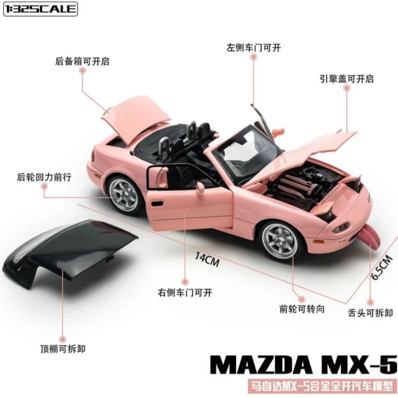1:32 Scale Mazda MX-5 Diecast  - Home Decor Design ulasan dan harga
