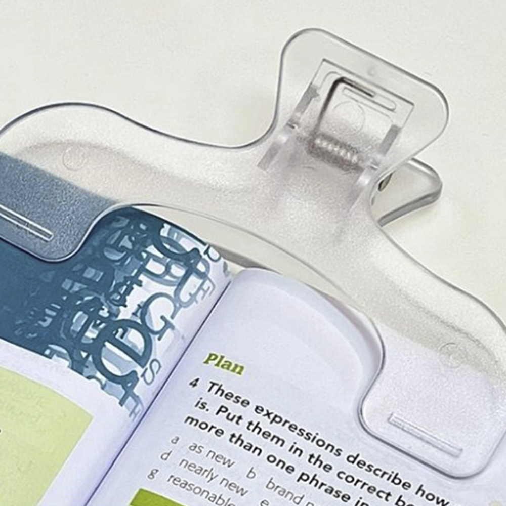 1PC Transparent Plastic Book H - Aesthetic Bookend ulasan dan harga