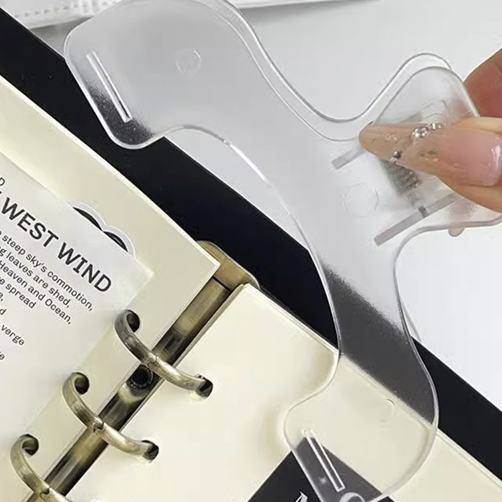 1PC Transparent Plastic Book H - Aesthetic Bookend ulasan dan harga