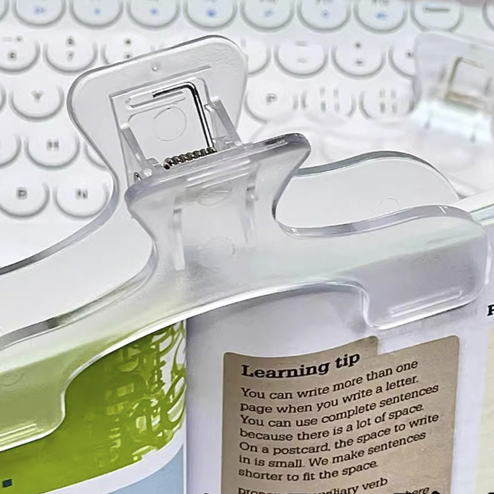 1PC Transparent Plastic Book H - Aesthetic Bookend ulasan dan harga