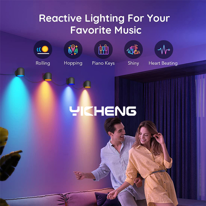 RGBIC Smart Wall Lamp TUYA APP - Home Decor Free App ulasan dan harga