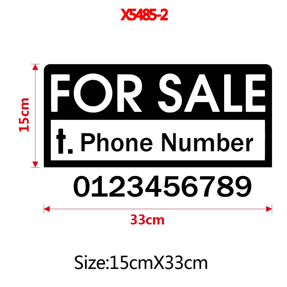 1pc Funny Custom Text with num - Home Decor Sticker ulasan dan harga