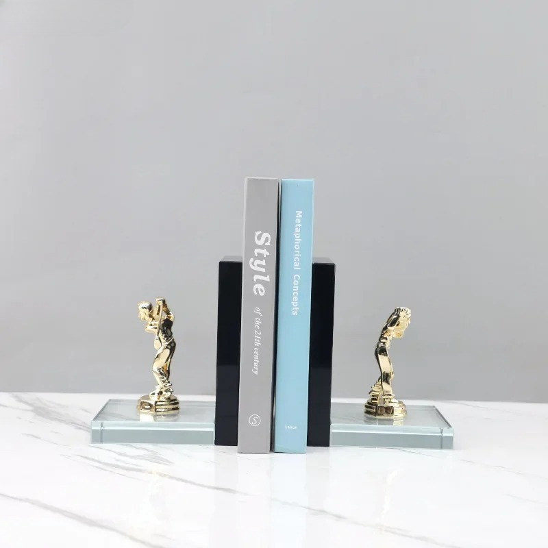 Golden Golf Player Sculpture A - Aesthetic Bookend ulasan dan harga