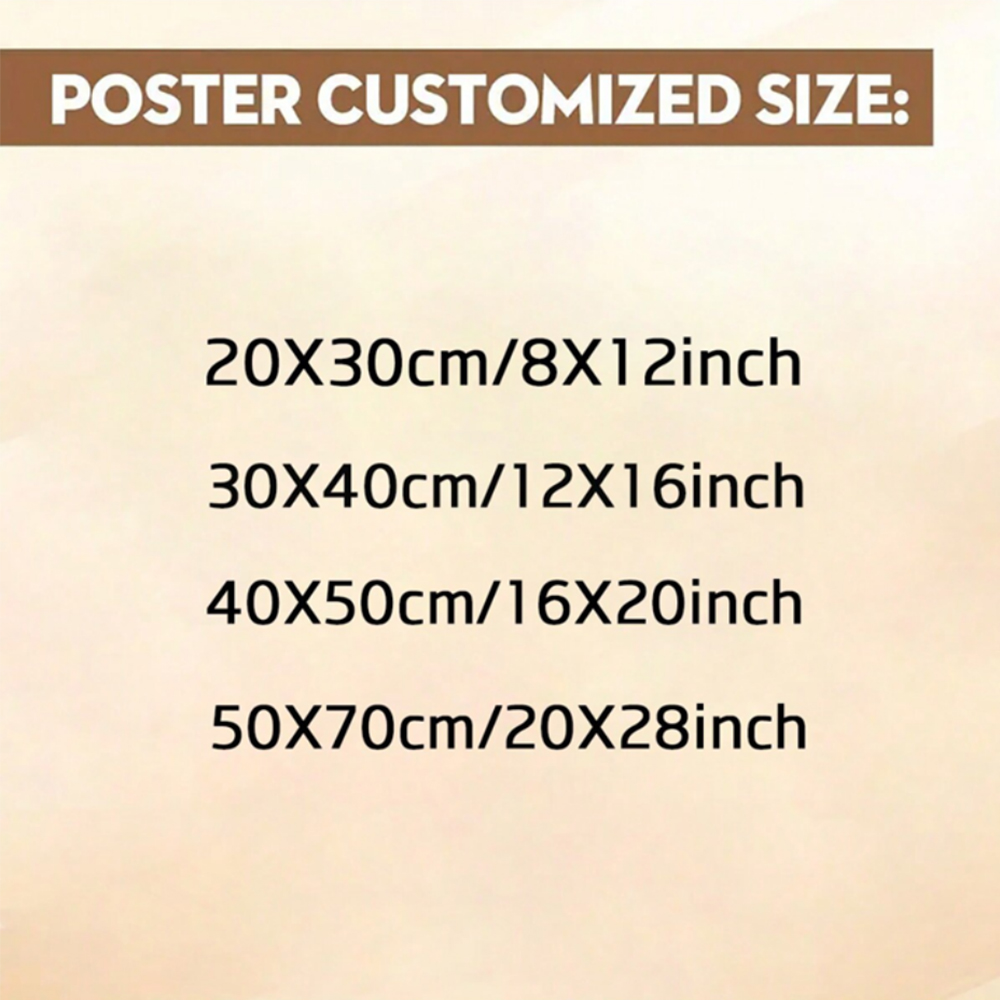 1pc Frameless Personalize Cust - Home Decor Game ulasan dan harga