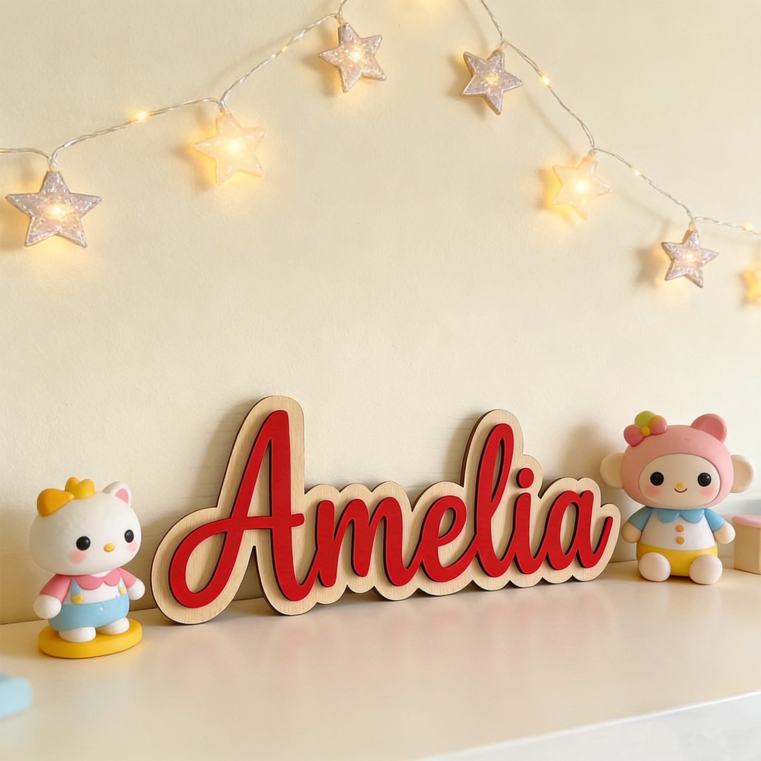 1pc Customized Double-layer Wo - Home Decor Names ulasan dan harga