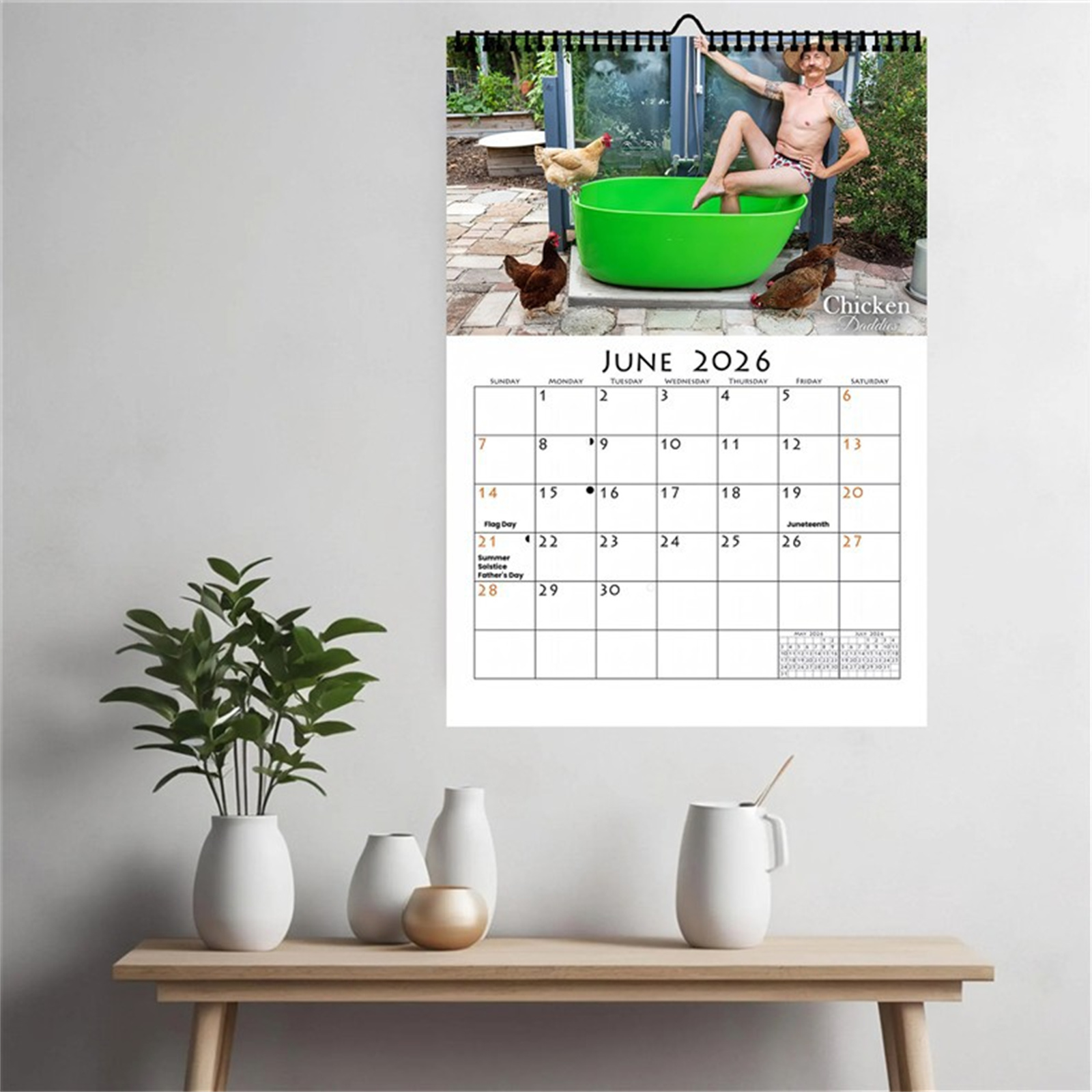 2026 Funny Chicken Daddy Wall  - Home Decor Design ulasan dan harga