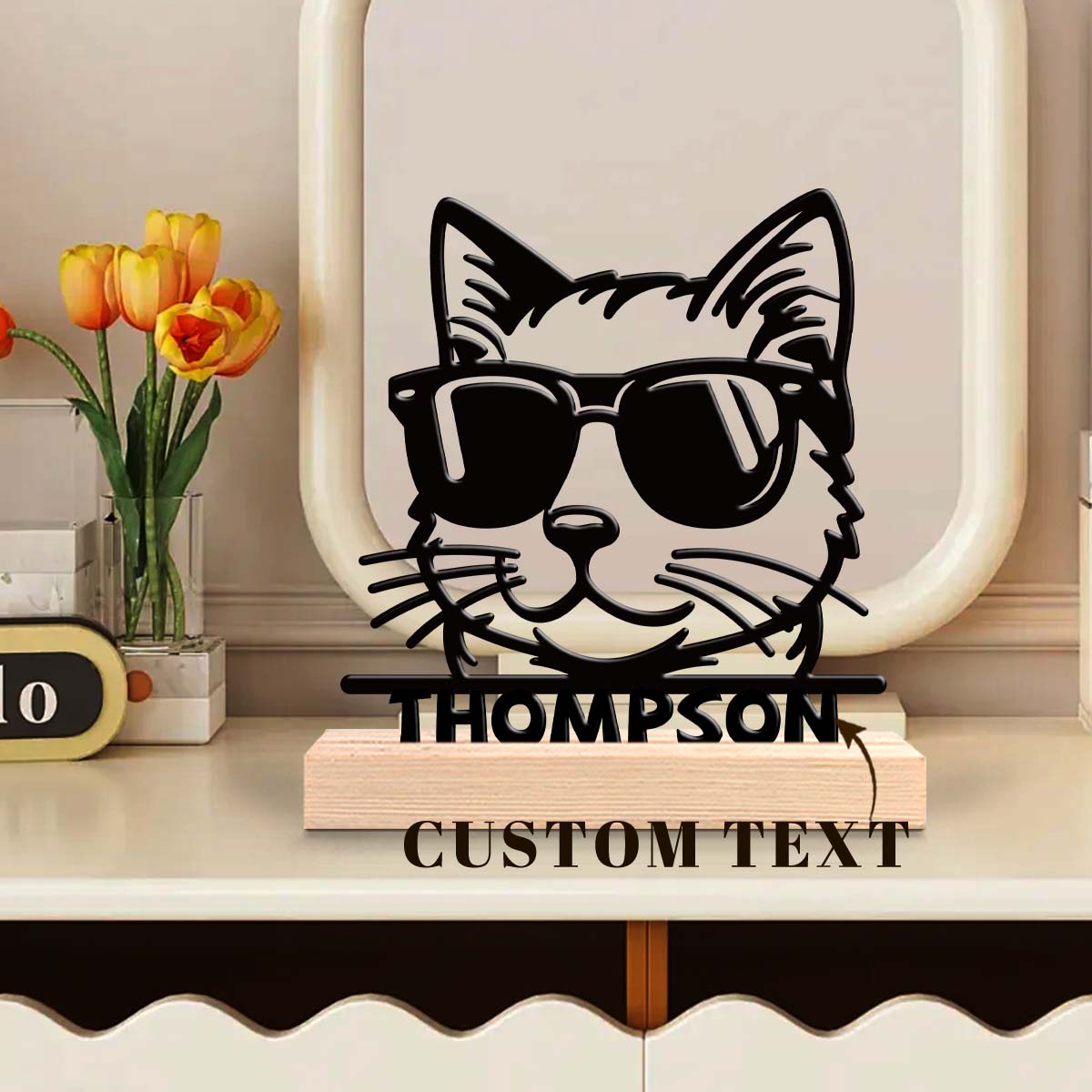 1pc Customizable Wrought Iron  - Home Decor Names ulasan dan harga