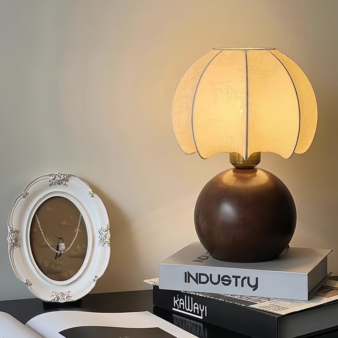Vintage floral table lamp, med - Home Decor Lamp ulasan dan harga