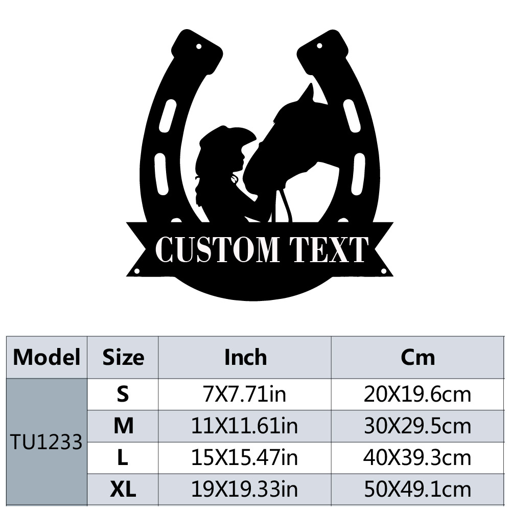 1pc Fashion Customized Horsesh - Home Decor Design ulasan dan harga