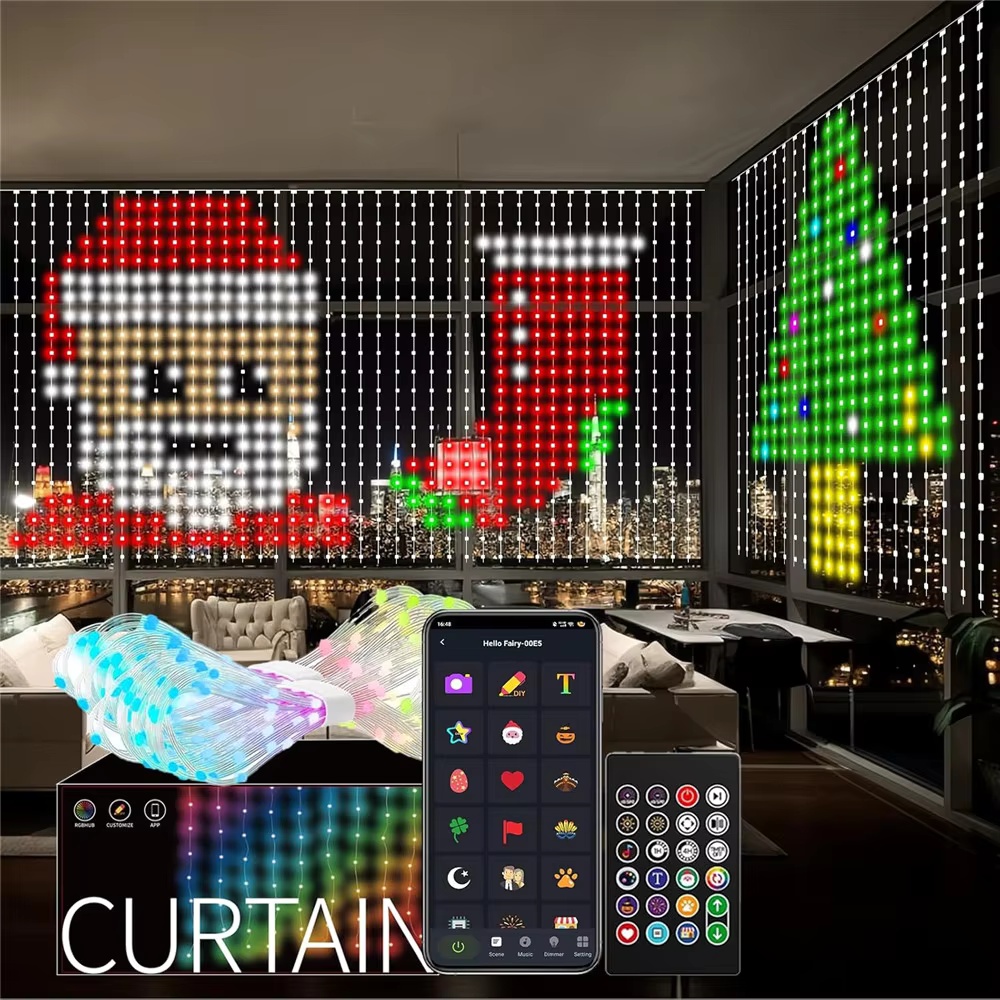 Smart RGB Pixel Curtain Lights - Home Decor Free App ulasan dan harga
