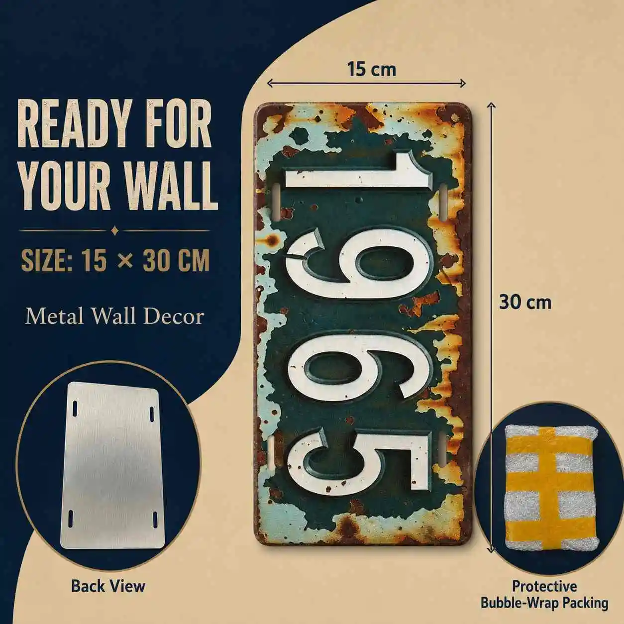 2D Flat Vintage Sign, Decorati - Home Decor Jeddah ulasan dan harga