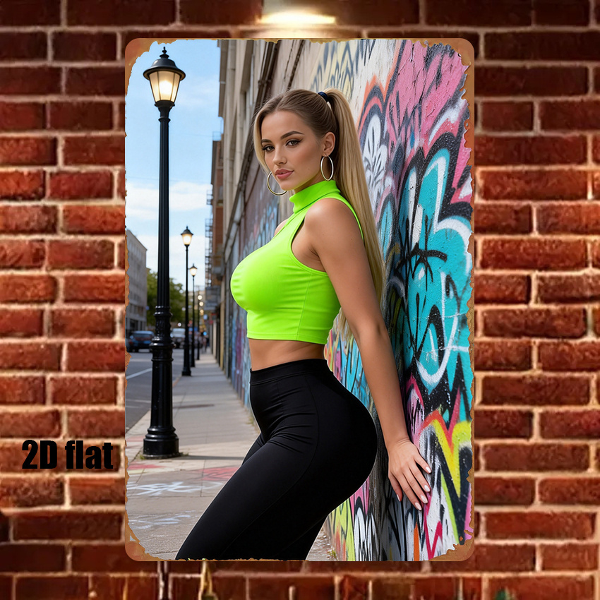 2D Vintage Metal Sign Street A - Home Decor Game ulasan dan harga