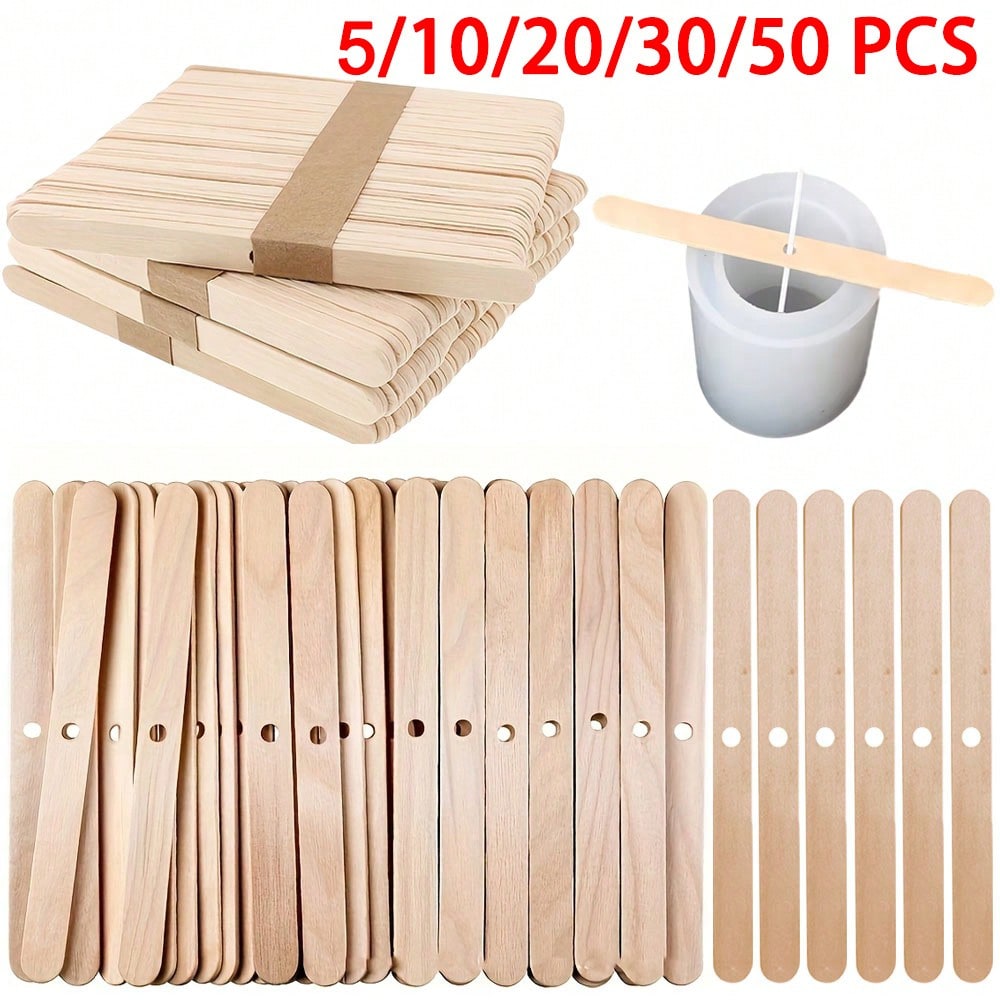 5/10/20/30/50pcs Wooden Candle - Scented Candle Set ulasan dan harga