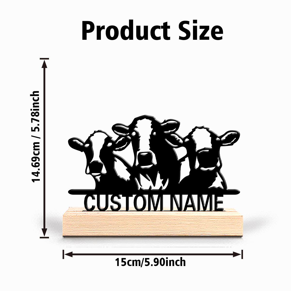 1pc Personalized Iron Desktop  - Home Decor Names ulasan dan harga