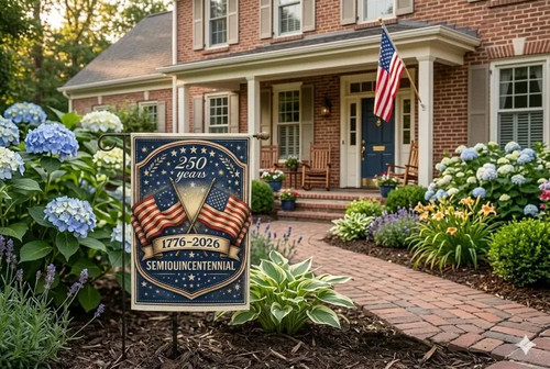 Years America Garden Flag Outd - Home Decor Usa ulasan dan harga