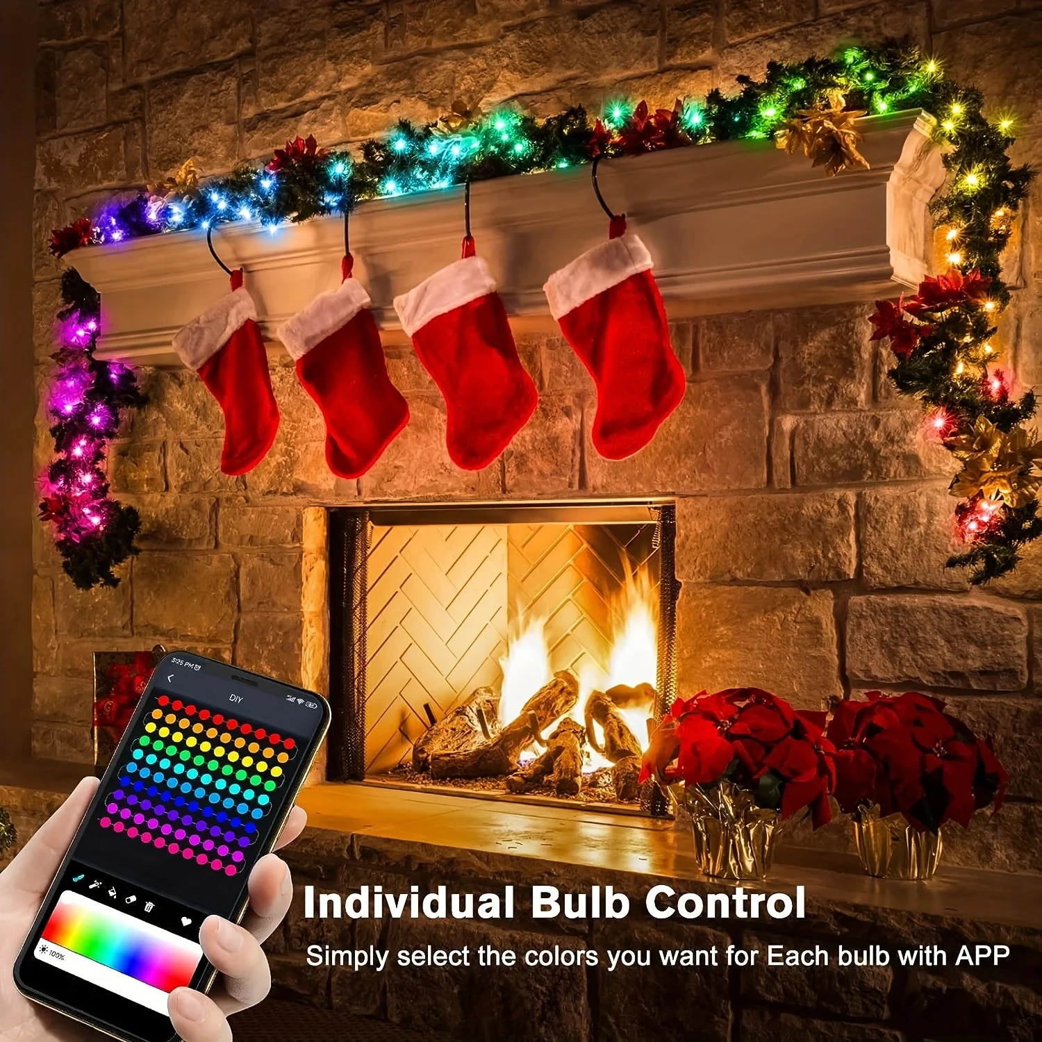 Waterproof WS2812B LED String  - Home Decor Free App ulasan dan harga